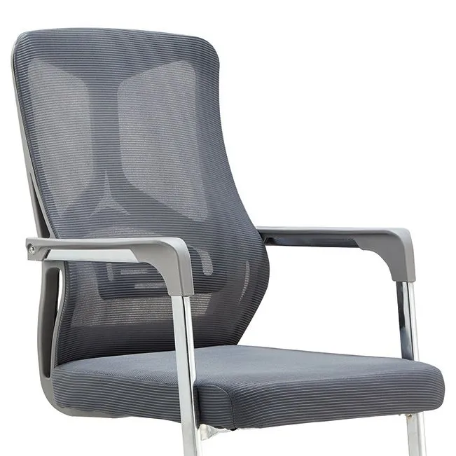 Chaise de travail contemporaine en maille, accoudoirs inclus, chaise de bureau pour le bureau Clearhalo