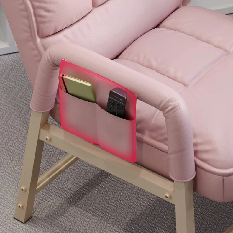 Chaise de travail contemporaine en métal, chaise de bureau à hauteur réglable Clearhalo