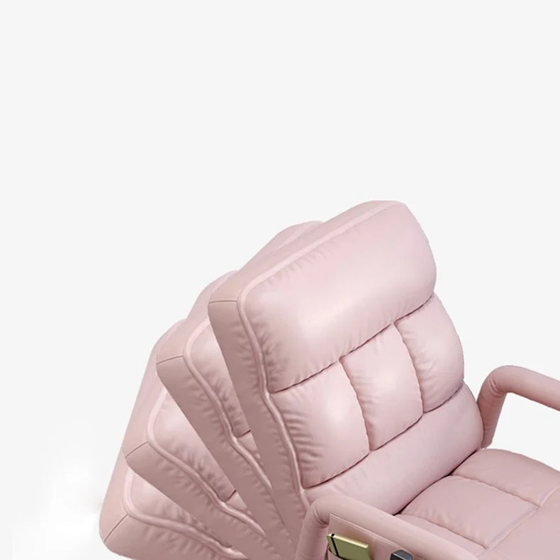 Chaise de travail contemporaine en métal, chaise de bureau à hauteur réglable Clearhalo