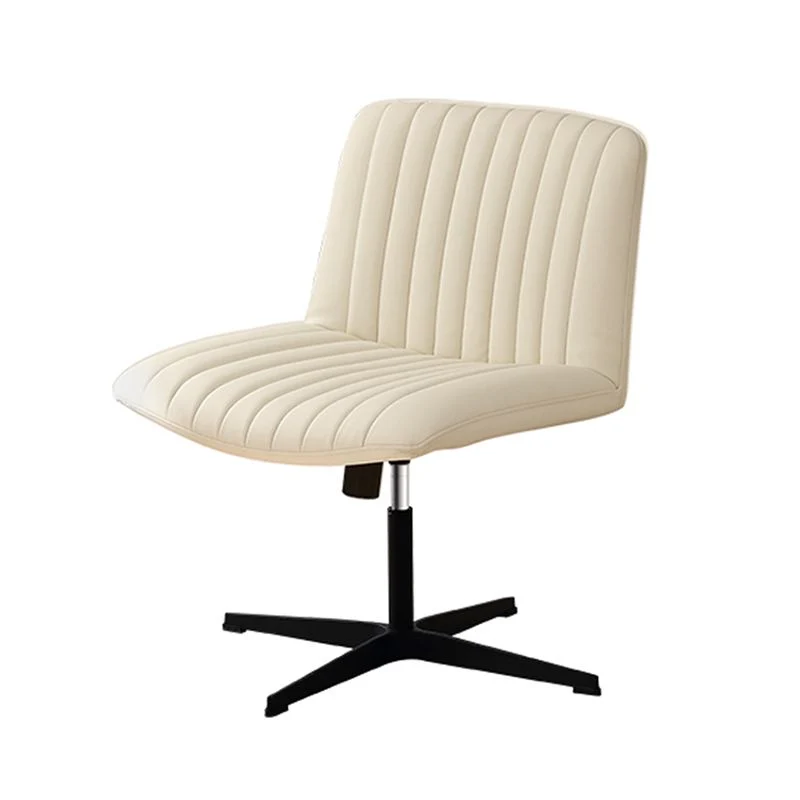 Chaise de travail contemporaine sans bras, chaise de conférence sans roues pour le bureau Clearhalo