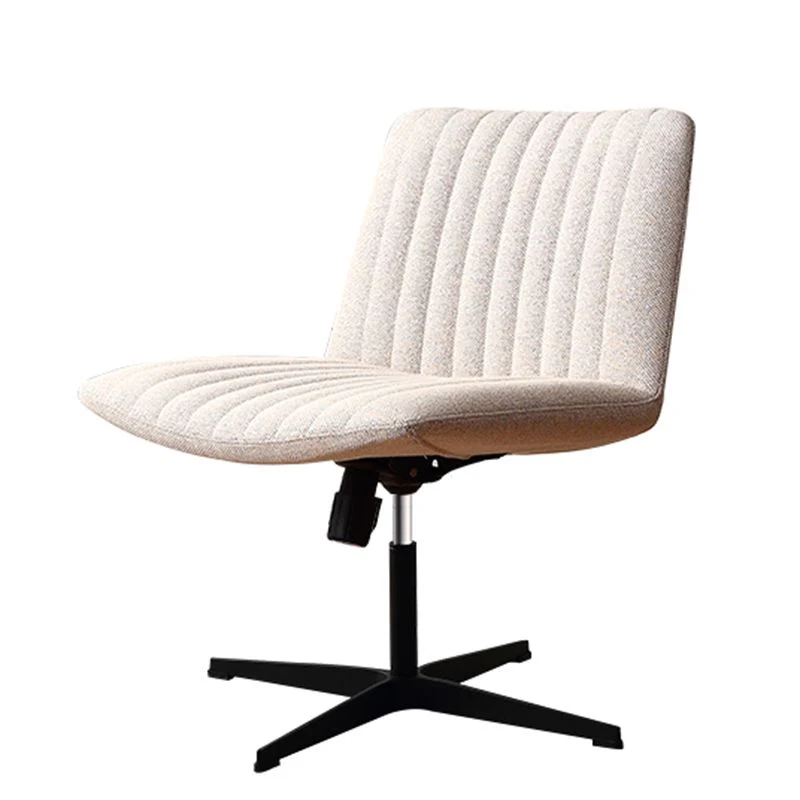 Chaise de travail contemporaine sans bras, chaise de conférence sans roues pour le bureau Clearhalo