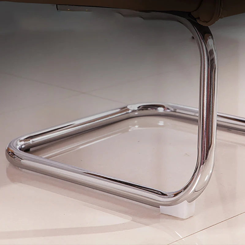 Chaise de travail contemporaine à structure métallique avec chaise d'ordinateur ergonomique à dossier haut Clearhalo