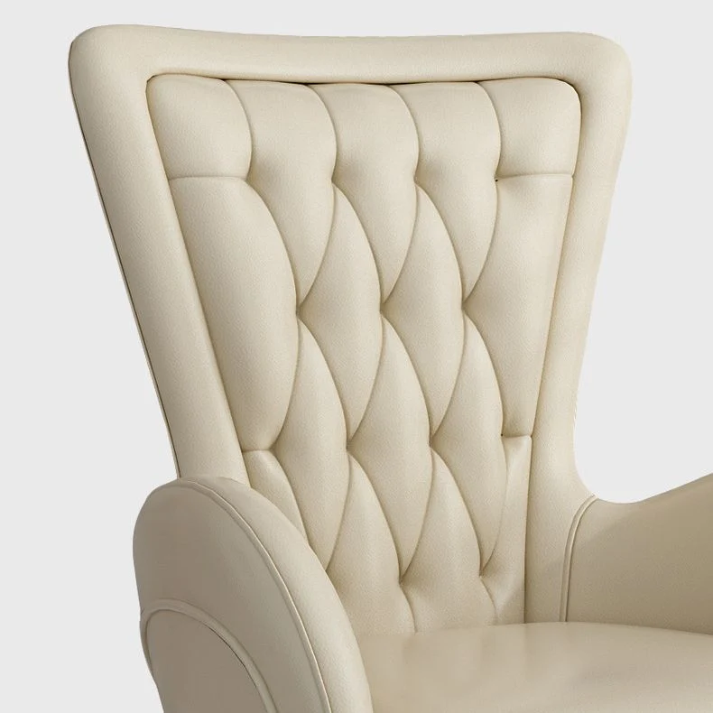 Chaise de travail en cuir moderne, chaise de bureau réglable en hauteur pour le bureau Clearhalo