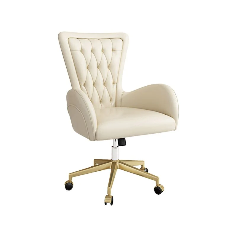 Chaise de travail en cuir moderne, chaise de bureau réglable en hauteur pour le bureau Clearhalo