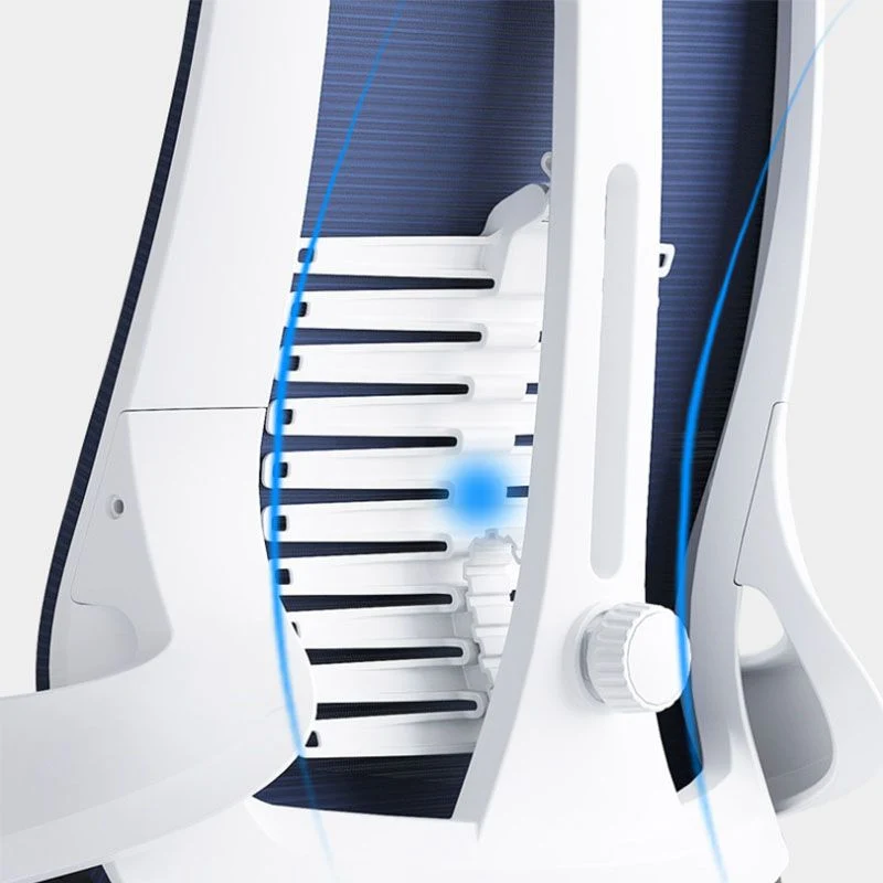 Chaise de travail à dossier haut, chaise de bureau à accoudoirs réglables en maille avec roulettes Clearhalo