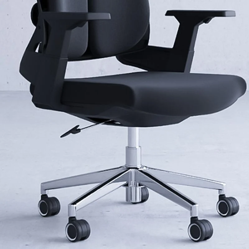 Chaise de travail à dossier haut, chaise de bureau à bras réglable en maille avec appui-tête Clearhalo
