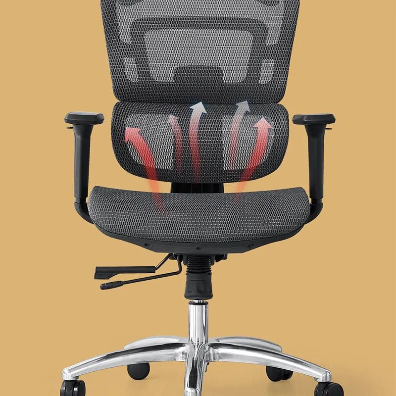 Chaise de travail à dossier en maille, chaise de bureau à domicile avec contrôle d'inclinaison synchronisé avancé Clearhalo