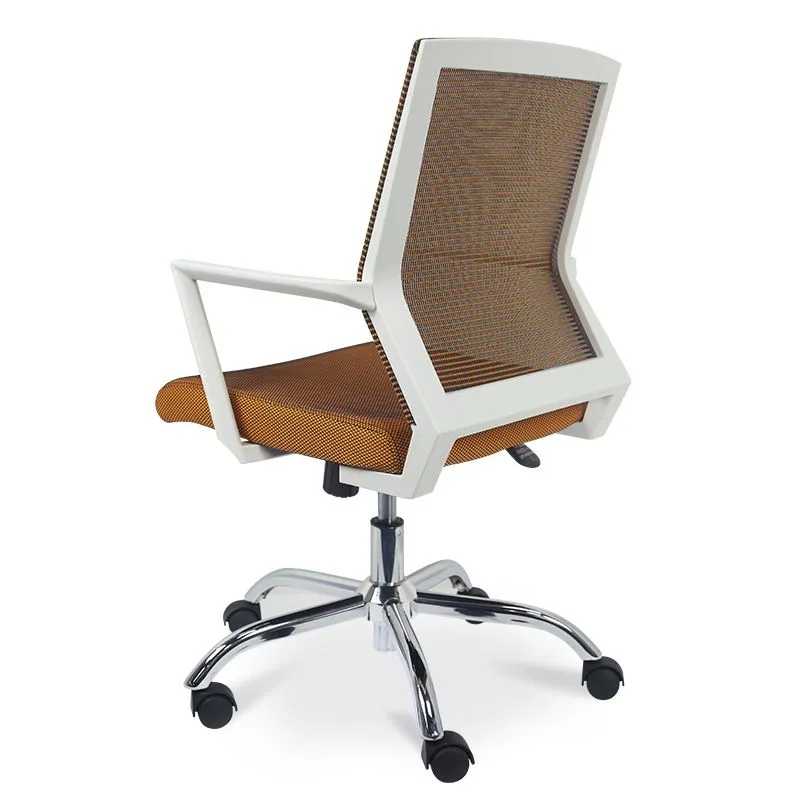 Chaise de travail ergonomique moderne en maille, chaise pivotante à bras fixes pour bureau Clearhalo