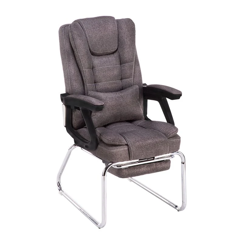 Chaise de travail ergonomique de style moderne, chaise de bureau rembourrée à dossier haut Clearhalo