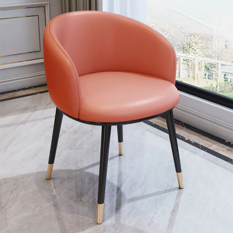 Chaise de travail moderne sans accoudoirs, en simili cuir, à dossier bas, pour bureau à domicile Clearhalo