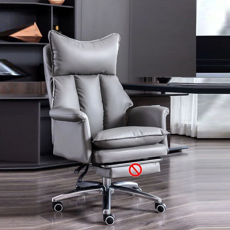 Chaise de travail rembourrée avec accoudoirs rembourrés, chaise de bureau moderne avec roulettes Clearhalo