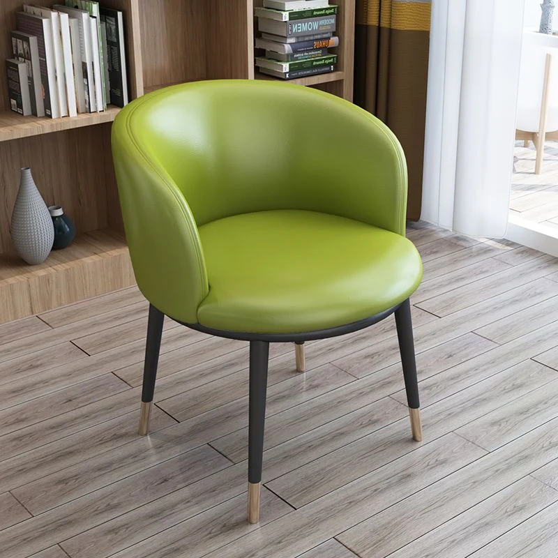 Chaise de travail sans accoudoirs, chaise de bureau moderne à dossier bas, sans roulettes Clearhalo