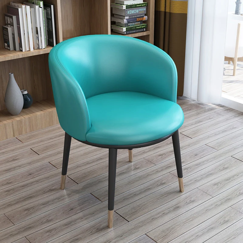Chaise de travail sans accoudoirs, chaise de bureau moderne à dossier bas, sans roulettes Clearhalo