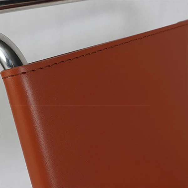 Chaise de travail sans accoudoirs en simili cuir, chaise de bureau à domicile moderne sans roues Clearhalo