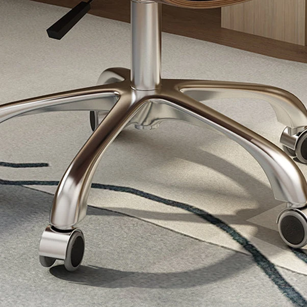 Chaise de travail en simili cuir, chaise de bureau pivotante et réglable, moderne, sans accoudoirs Clearhalo