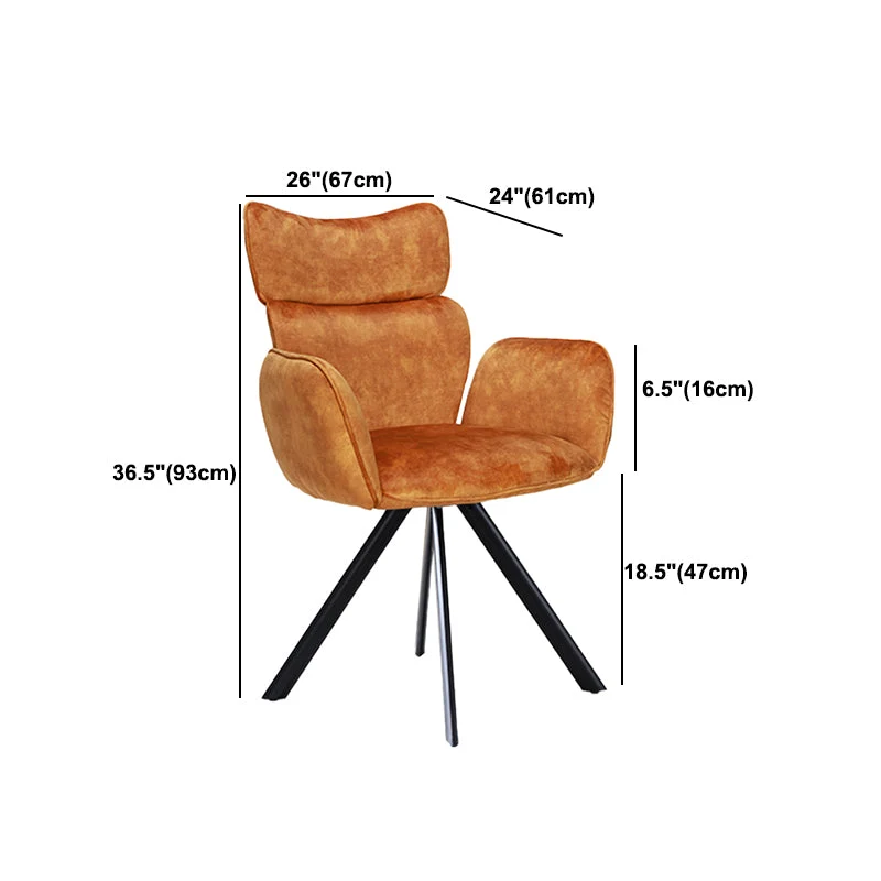 Chaise de travail de style moderne, chaise de travail ergonomique rembourrée à dossier moyen Clearhalo