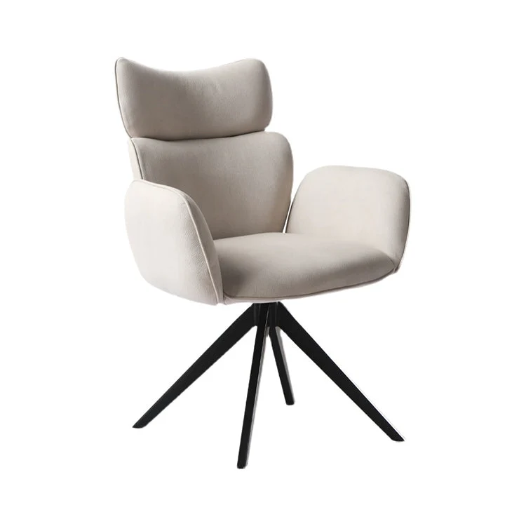 Chaise de travail de style moderne, chaise de travail ergonomique rembourrée à dossier moyen Clearhalo