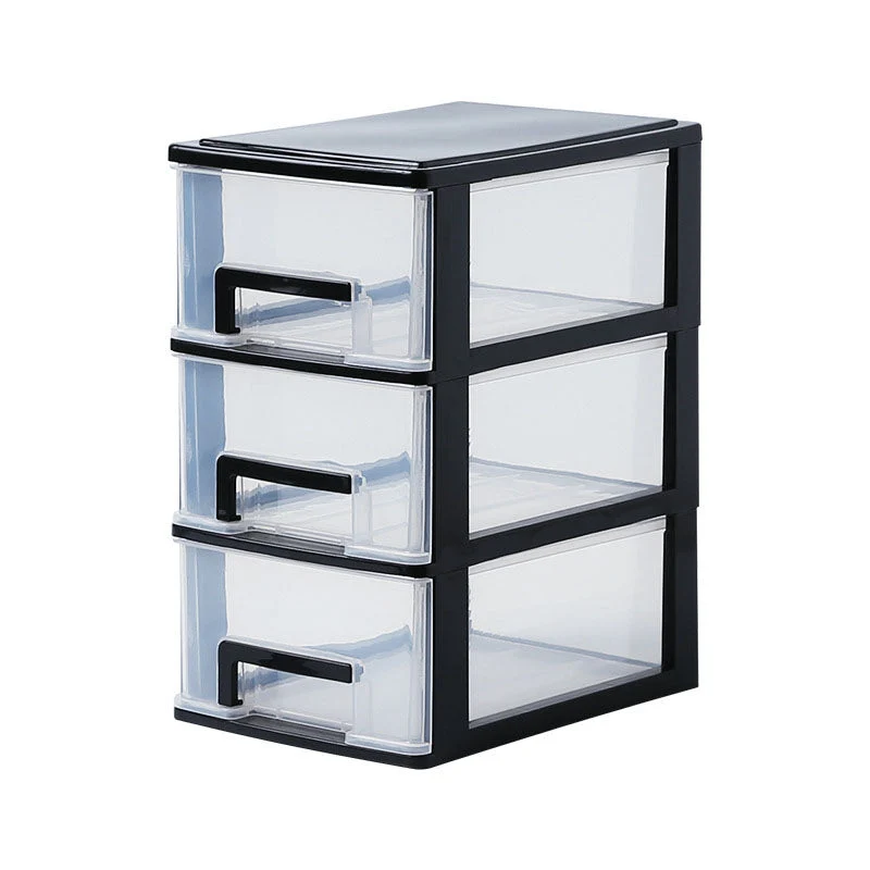 Classeur acrylique moderne à tiroirs classeur acrylique vertical pour le bureau Clearhalo