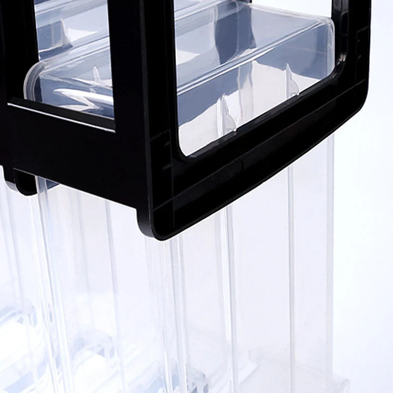 Classeur acrylique moderne à tiroirs classeur acrylique vertical pour le bureau Clearhalo