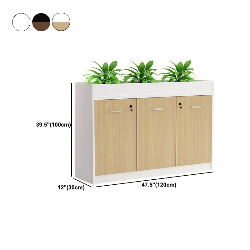 Classeur en bois Classeur contemporain avec étagères de rangement Clearhalo
