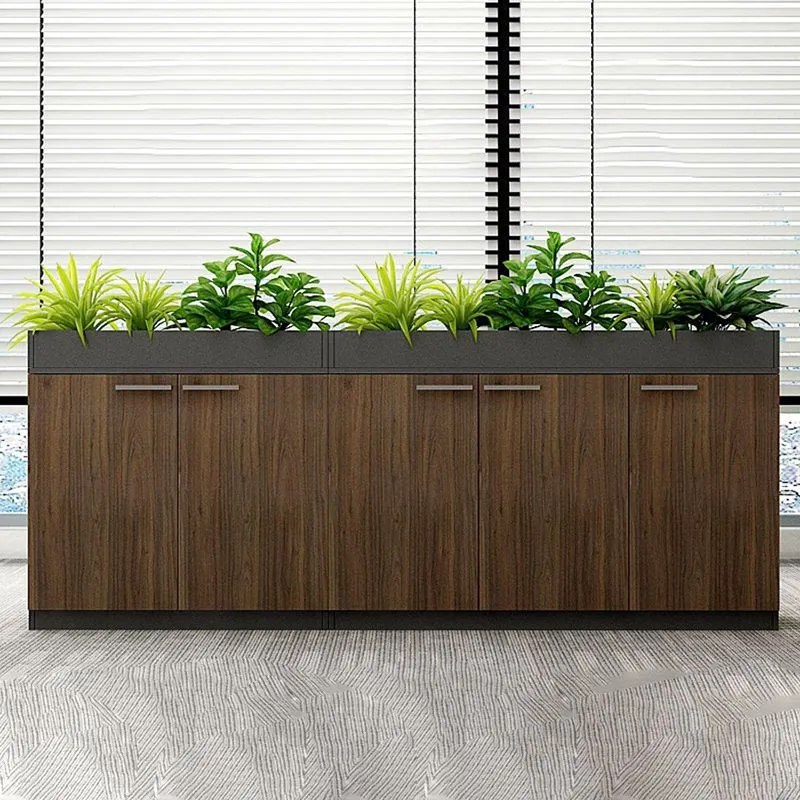 Classeur en bois Classeur contemporain avec étagères de rangement Clearhalo
