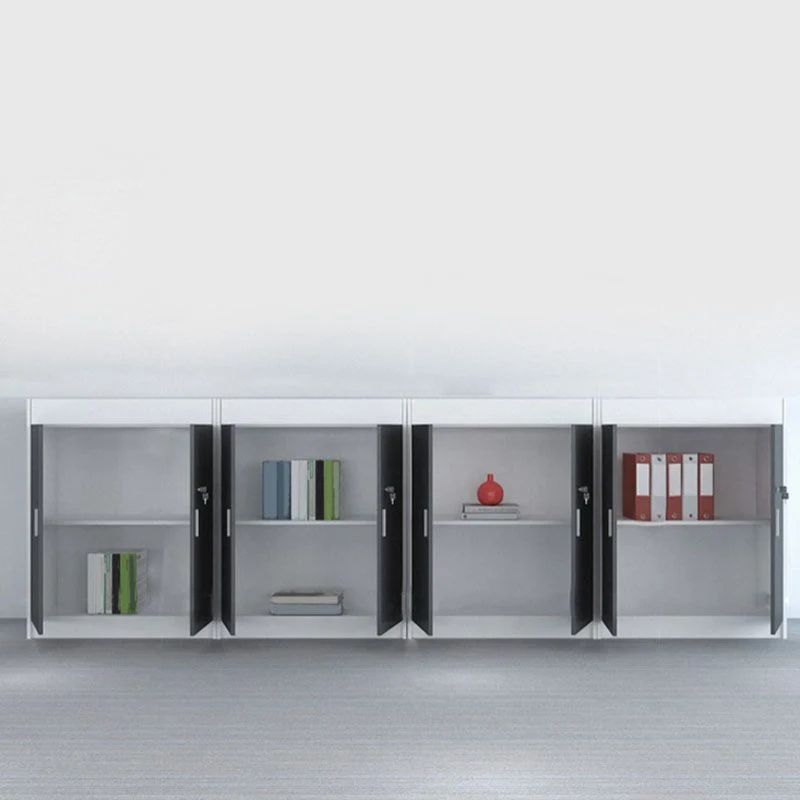 Classeur en bois moderne avec rangement à serrure pour la maison et le bureau Clearhalo