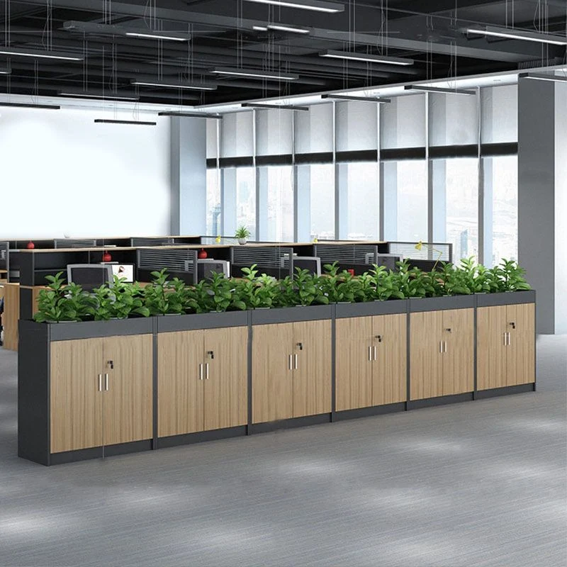 Classeur en bois moderne avec rangement à serrure pour la maison et le bureau Clearhalo
