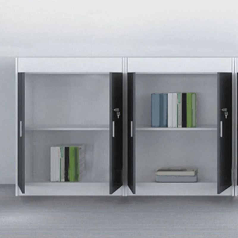 Classeur en bois moderne avec rangement à serrure pour la maison et le bureau Clearhalo