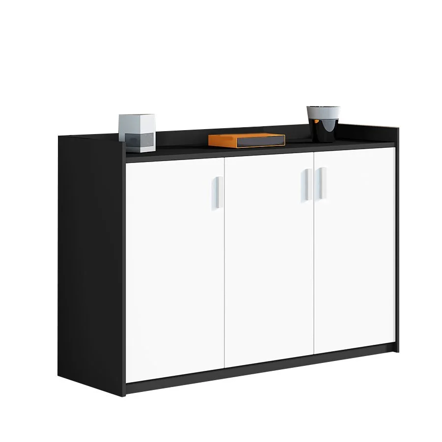 Classeur en bois moderne à panneau contrasté pour la maison ou le bureau Clearhalo