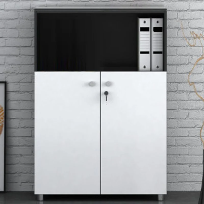 Classeur en bois moderne, étagères de rangement, classeur pour le bureau et la maison Clearhalo