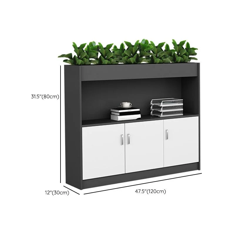 Classeur en bois, étagères de rangement de Style nordique, classeur vertical verrouillable Clearhalo