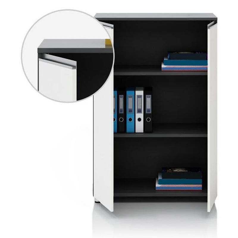 Classeur en bois étagères de rangement verticales modernes classeur Clearhalo