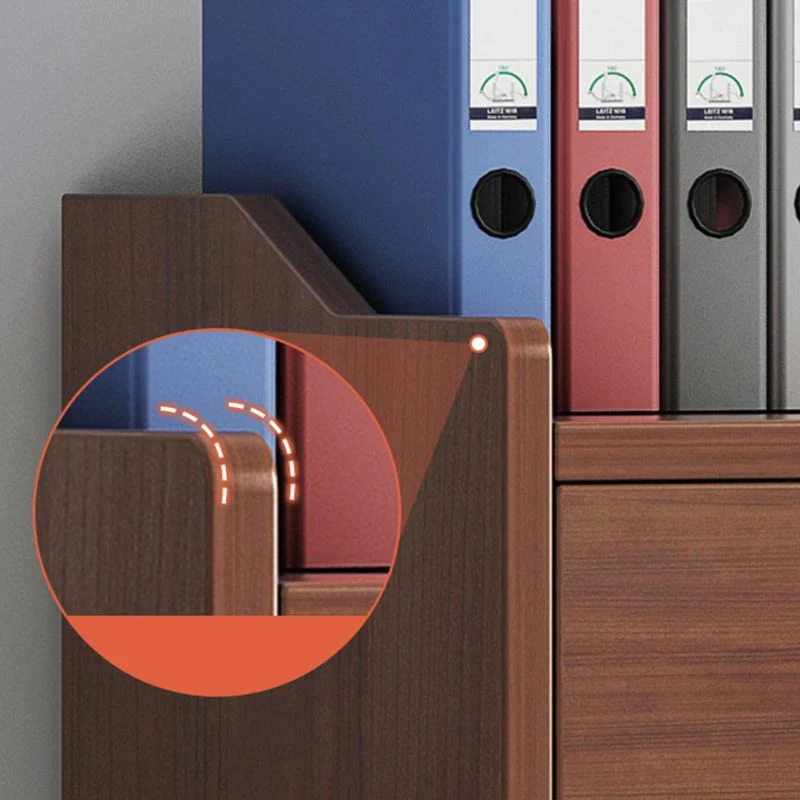 Classeur en bois à tiroirs latéraux contemporains, classeur pour la maison ou le bureau Clearhalo