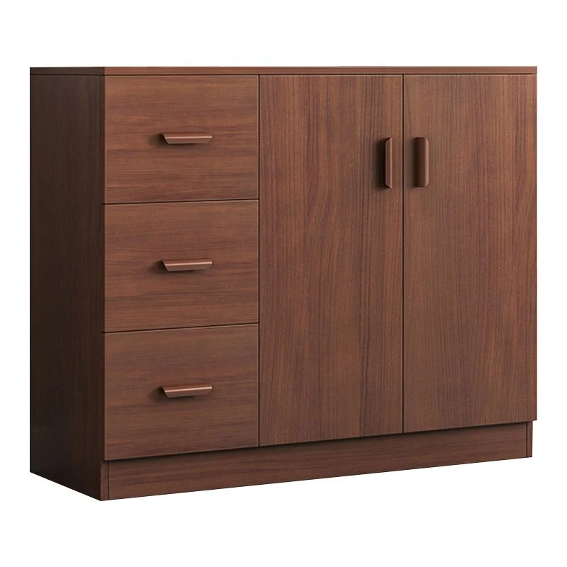 Classeur en bois à tiroirs latéraux contemporains, classeur pour la maison ou le bureau Clearhalo
