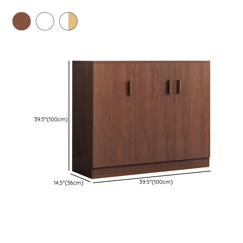 Classeur en bois à tiroirs latéraux contemporains, classeur pour la maison ou le bureau Clearhalo