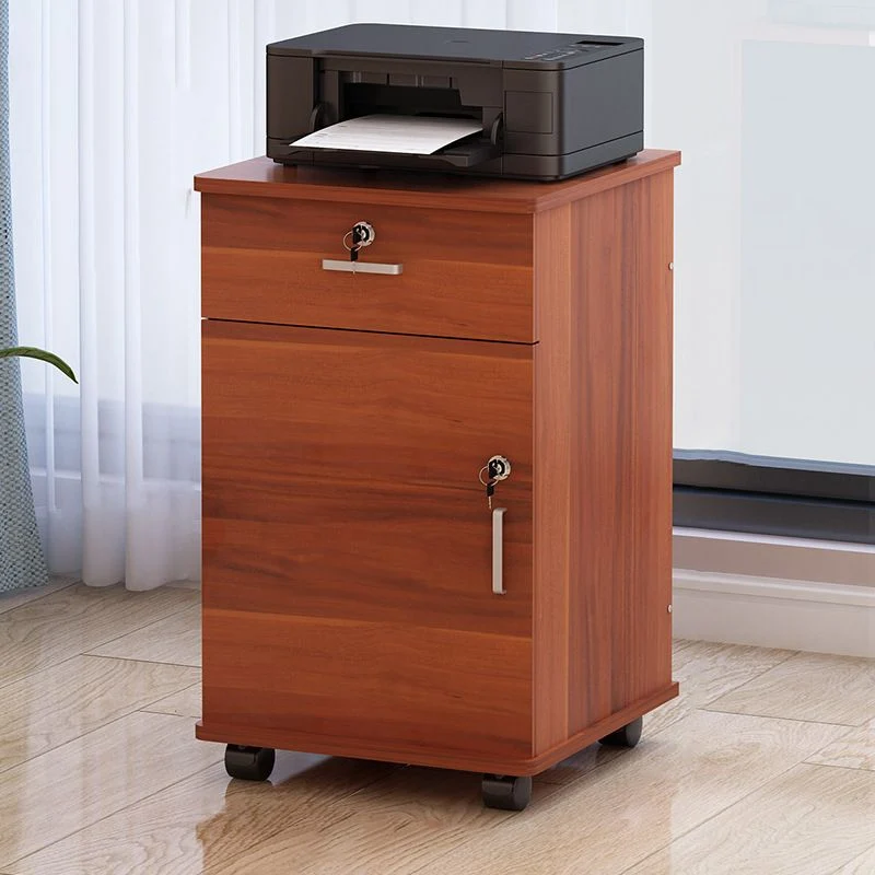 Classeur classique à tiroirs, classeur verrouillable en bois massif Clearhalo