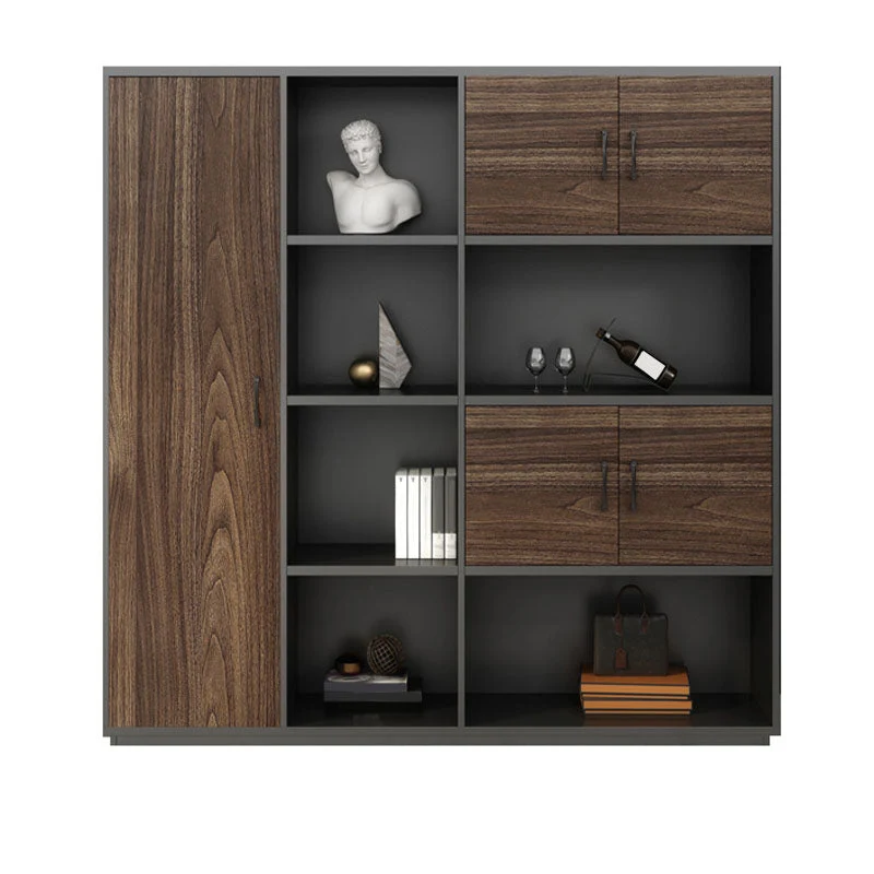 Classeur contemporain en bois d'ingénierie de classeur de stockage Clearhalo