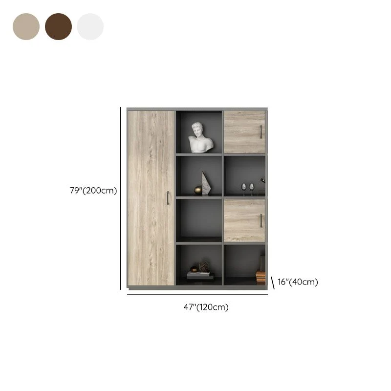 Classeur contemporain en bois d'ingénierie de classeur de stockage Clearhalo