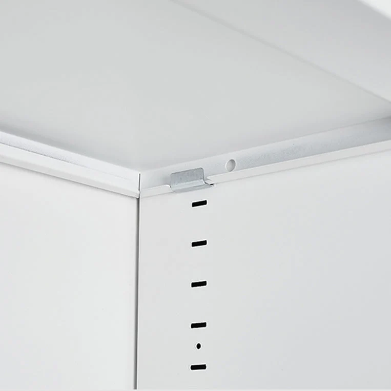 Classeur contemporain à cadre en acier, classeur latéral à serrure à clé avec portes Clearhalo