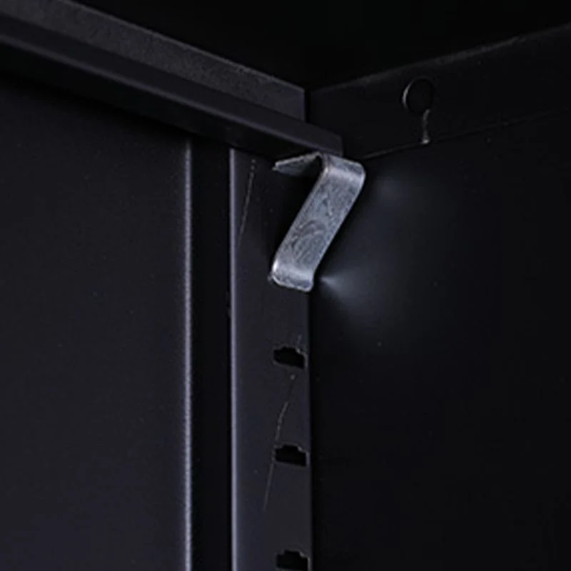Classeur contemporain cadre en acier serrure à clé classeur latéral blanc pour bureau Clearhalo
