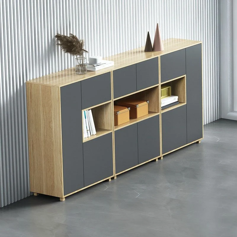 Classeur contemporain à cadre en bois classeur vertical pour bureau Clearhalo