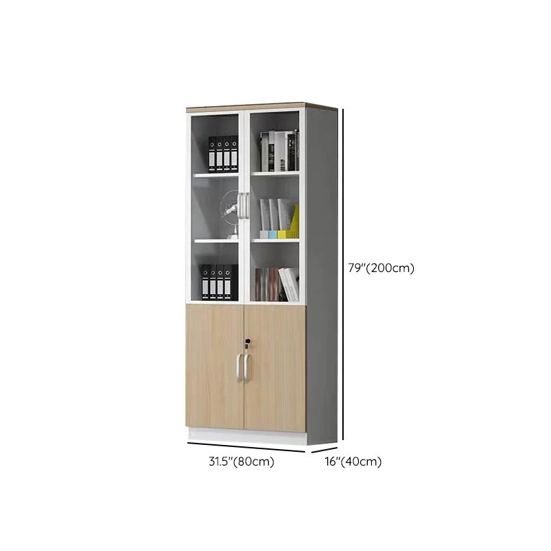 Classeur contemporain Classeur vertical en bois d'ingénierie Clearhalo