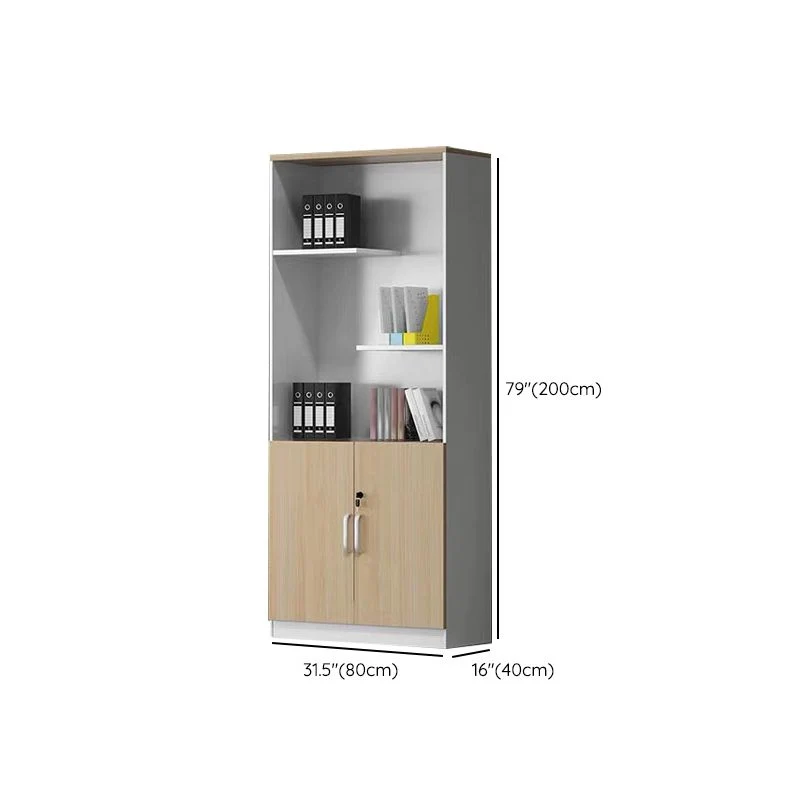 Classeur contemporain Classeur vertical en bois d'ingénierie Clearhalo