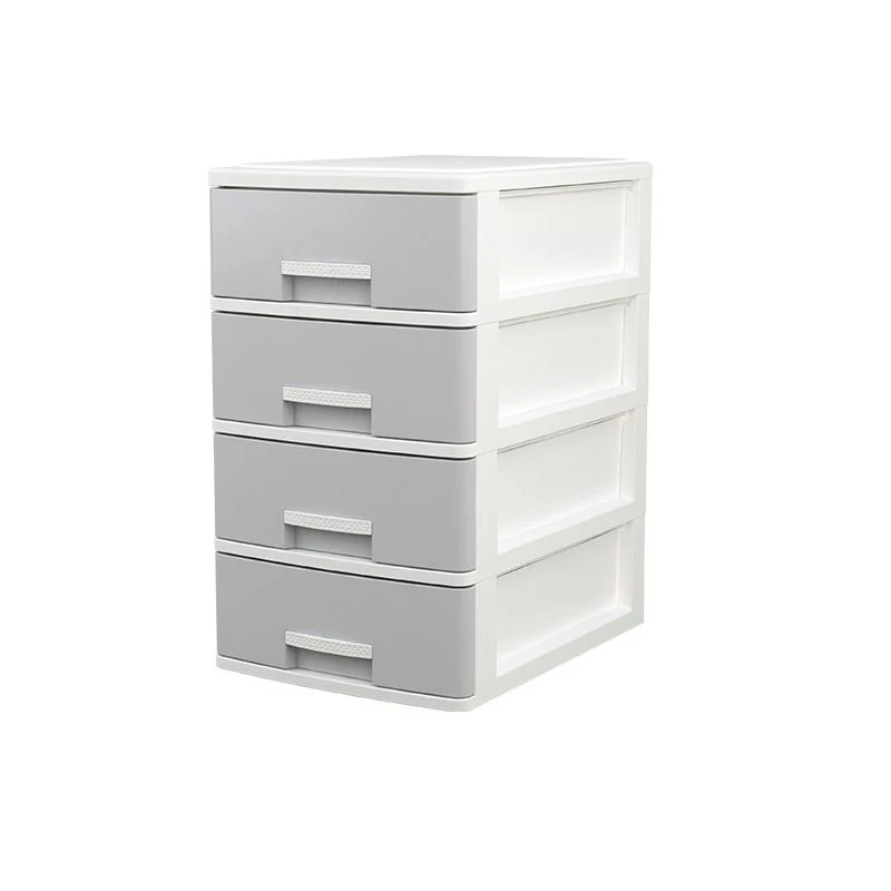 Classeur contemporain Classeur vertical en plastique avec tiroirs Clearhalo