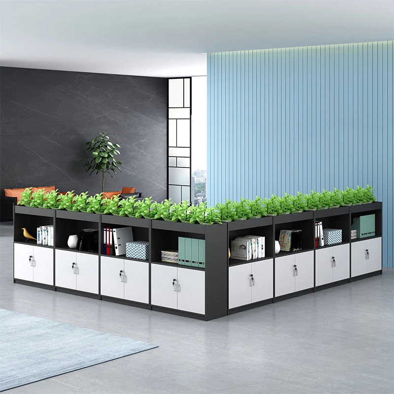 Classeur contemporain de stockage classeur latéral à cadre en bois Clearhalo