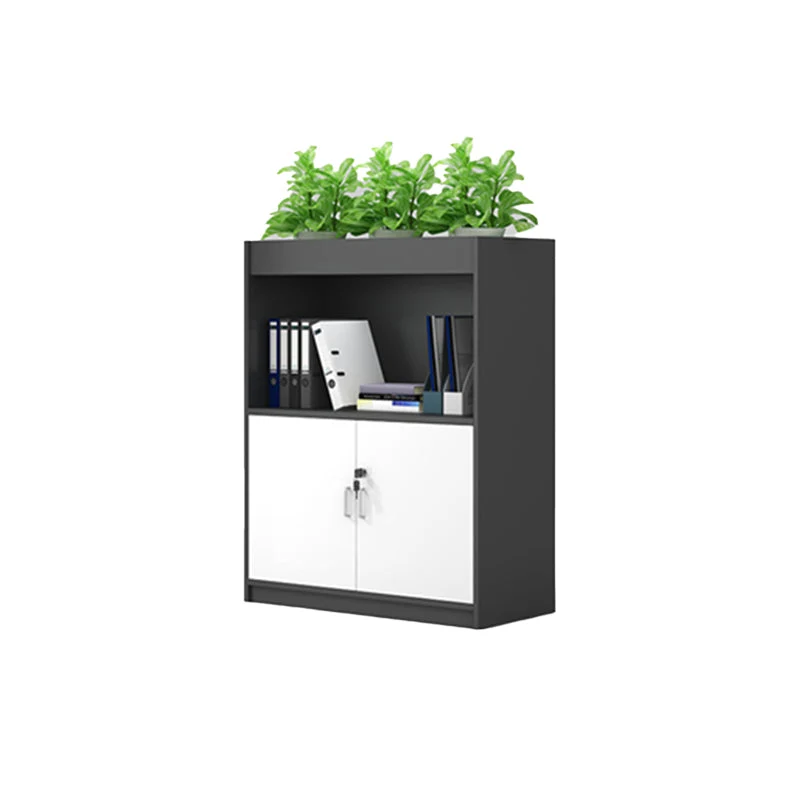 Classeur contemporain de stockage classeur latéral à cadre en bois Clearhalo
