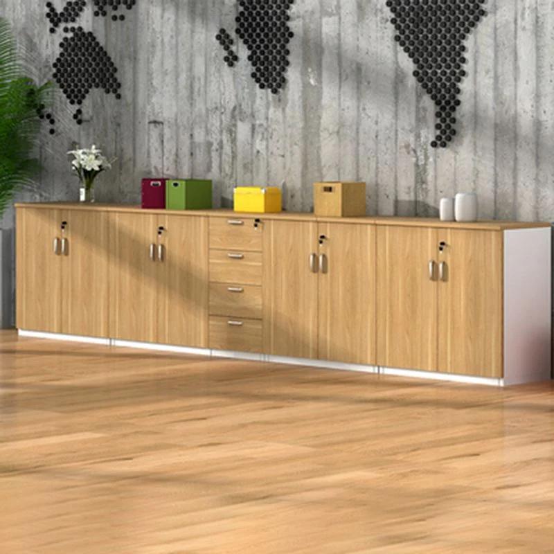 Classeur horizontal en bois massif de classeurs de style nordique avec serrure à clé Clearhalo