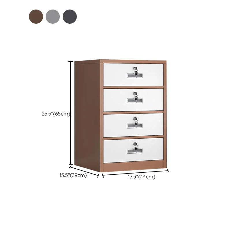 Classeur industriel en métal, tiroirs verrouillables et armoire de rangement Clearhalo
