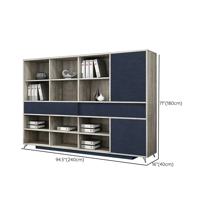 Classeur latéral en bois de classeur latéral de style moderne pour le bureau à domicile Clearhalo
