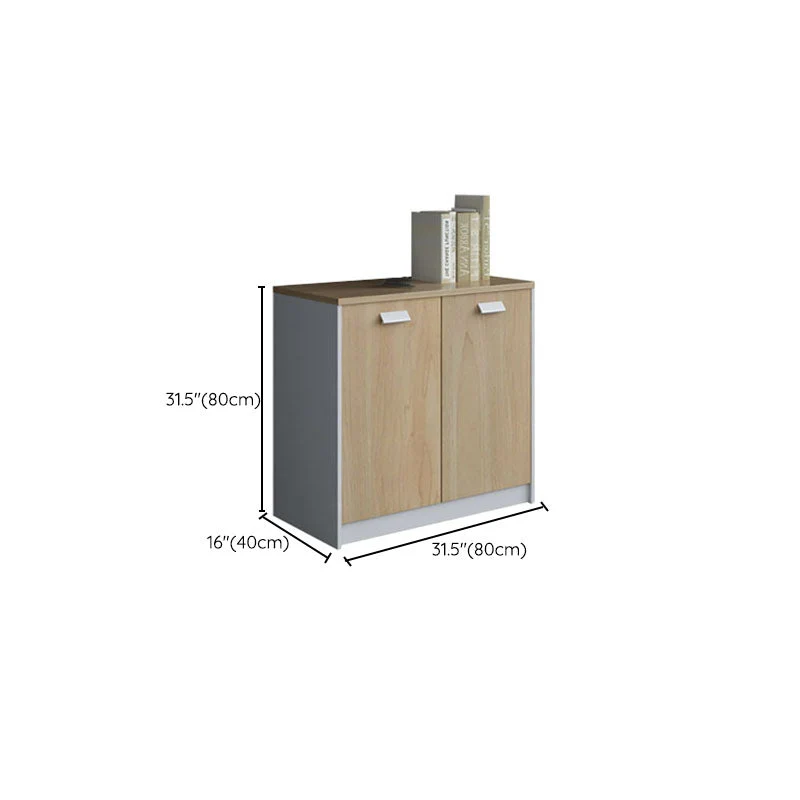 Classeur latéral en bois de classeur latéral de style nordique pour le bureau à domicile Clearhalo